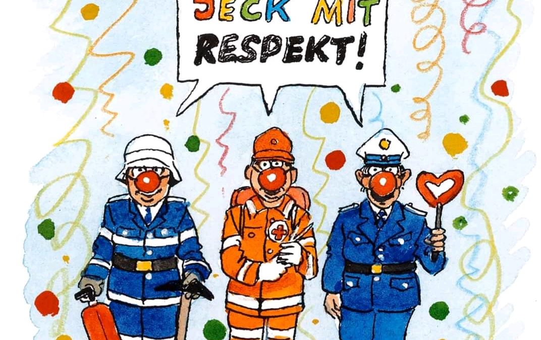 Verband der Feuerwehren: Kampagne „Jeck mit Respekt“ gestartet (NGZ – 06.02.2020)